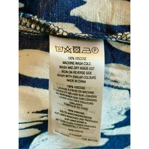 NWOT French Connection Dam Islanna Crepe Printed Midi Casual Summer Dress Size 0 - Picture 7 of 11